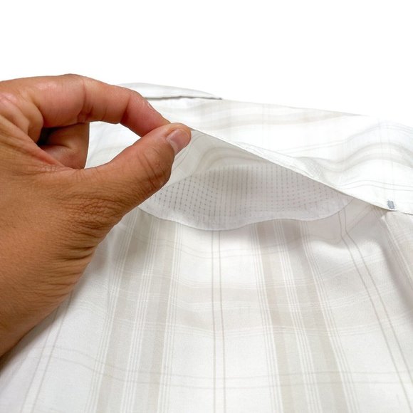 Fish Hippie Migration Tech Plaid Short Sleeve Button Up Shirt- Mens Small- NWT - Picture 7 of 10